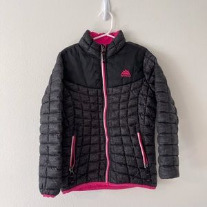 Snozu | Girl's Puffy Warm Zip Up Coat